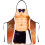 Grappig mouwloos polyester keukenschort voor mannen 1