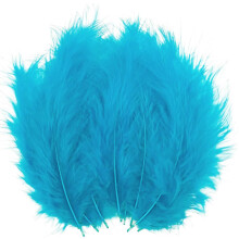 100 stuks Turquoise Veren Fluffy Kalkoen Marabou 4-6 Inch voor Ambachten Dromenvanger