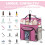 Panier de douche portable à compartiments rose 2