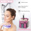 Panier de douche portable à compartiments rose 4