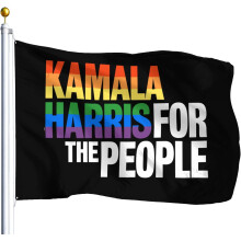 Kamala Harris Pride Flag Tapestry Outdoor Wall Decor