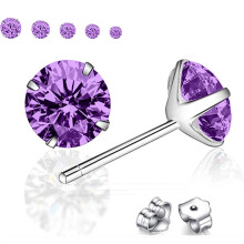 Ink and Alloy Clip-On Earrings Set for Women Silver