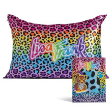 Kitsch x Lisa Frank Satin Pillowcase with Zipper for Hair & Skin, Softer Than Silk Pillow Cases Queen, Wrinkle-Free, Smooth and Cooling Satin Pillow C