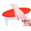 Armsteun met spijkers, handkussen van microvezelleer, rood 1