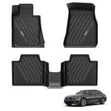 3W Fußmatten Passgenau für 2019-2025 BMW G20 3er 330i 330e Limousine, TPE Allwetter Fußmatte