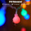 Halloween Eyeball String Lights 30 LED 8 Modes Green 3