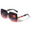 Women's oversized square bifocal reading sunglasses UV 1