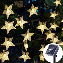 ZOELNIC solar fairy lights warm white 50LED