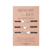 Butterfly Friendship Bracelets for Sisters 3 pcs
