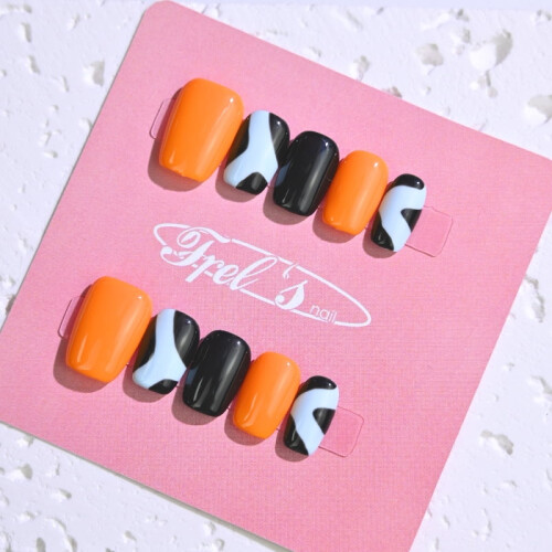 Frely's Press-On Nails Natural Colorful Candy S