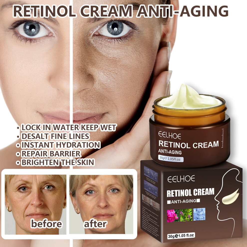 Retinol face cream for anti-aging and firming