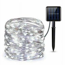 Solar White Fairy Lights 10M 100LEDs Waterproof
