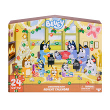 Bluey's Christmas Swim Advent Calendar, This Very Festive Bluey Surprise Pack Has 24 Surprises Behind 24 Different Windows, Includes 3 Christmas Swim