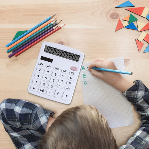 Mini calculator de birou cu ecran LCD de buzunar, cu 8 cifre