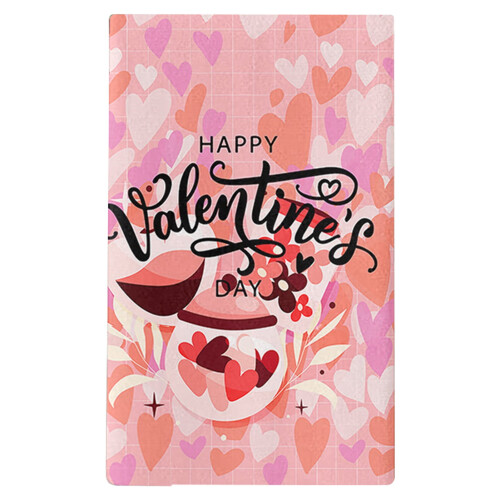 Lot de 2 torchons en microfibre ZTGD pour la Saint-Valentin