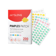 Patchs anti-boutons en forme d'étoile à base d'arbre à thé et d'acide salicylique