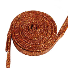 ZTGD flat glitter shoelaces for canvas sneakers 110cm