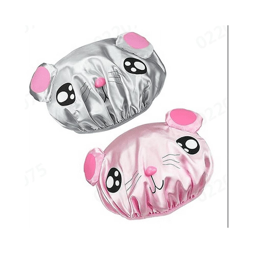 Children's bathing hat double-layer thickened