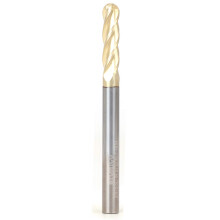 YONICO Kegel-Endfräser Kugelkopf Fräser CNC Gravur Solid Carbide Spiral 1/4-Zoll Schaft 37415-SC