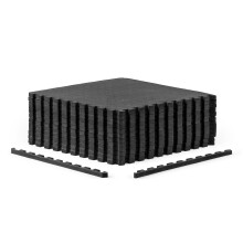 CAP Barbell 3/4-Inch Interlocking EVA Foam Träningsmatta Hemmagym - 2 Pack | 24" x 24" x 3/4" | Pebble Mönster - Svart
