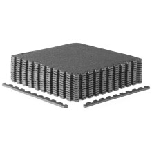 CAP Barbell 1/2-Inch Interlocking EVA Foam Träningsmatta - 2 Pack | 24" x 24" x 1/2" | Grå