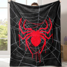 Spinnennetz-Flanelldecke, weich und warm, 127 x 152 cm