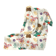 Weihnachtliche Flanelldecke, wärmende Beindecke, 1 Stück
