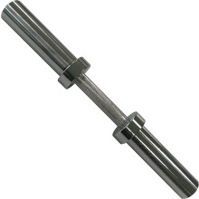 CAP Barbell 2' Massieve Olympische Dumbbell Handgreep, Zonder Klemmen, Chroom (Nieuwe Versie)