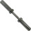 CAP Barbell 2' Solid Olympisk Hantelhandtag, utan kragar, krom (Ny version) 1