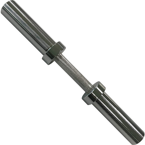 CAP Barbell 2' Solid Olympisk Hantelhandtag, utan kragar, krom (Ny version)