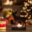 Christmas tealight candle holder rustic metal deer 5