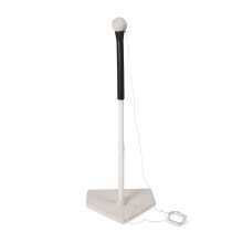 Champion Sports Batting Tee Trainer -Mounted Adjustable Telescopic Batting Tee - 21" to 35"