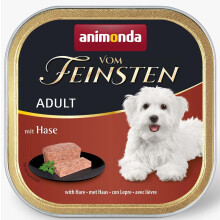 Animonda Dog | Vom Feinsten Adult | Nedves kutyatáp - 150g tálca - Nyúl 150g