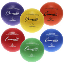 Champion Sports Rubber Volleyball, Official Size, for Indoor and Outdoor Use - Durable, Regulation Volleyballs for Beginners, Competitive, Recreationa