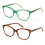 Women's Translucent Optical Frames Reading Glasses +3.00 3