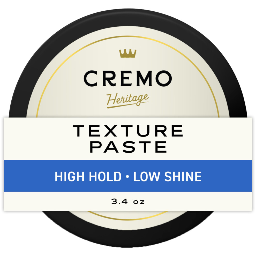 Cremo Hair Styling Texture Paste, Premium Barber Grade Texture Paste For Hair Styling, 3.4 Oz