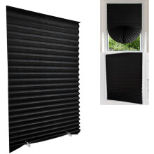 Temporary Pleated Window Blinds Light Filtering Cordless