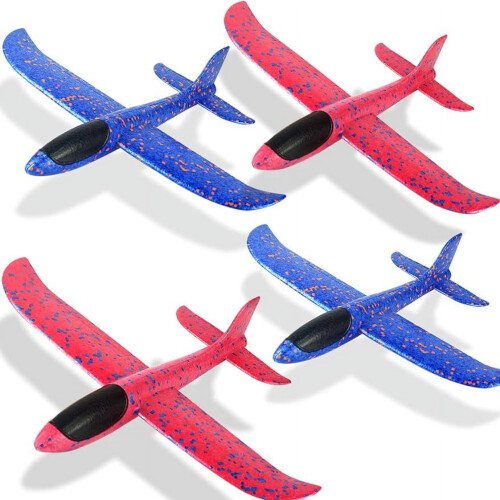 Airplane Play Vehicle Red Blue 4 Pieces