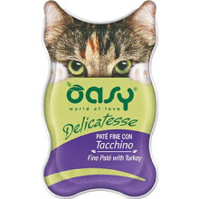 OASY Delicatesse Fine paté with Turkey - wet cat food - 85g