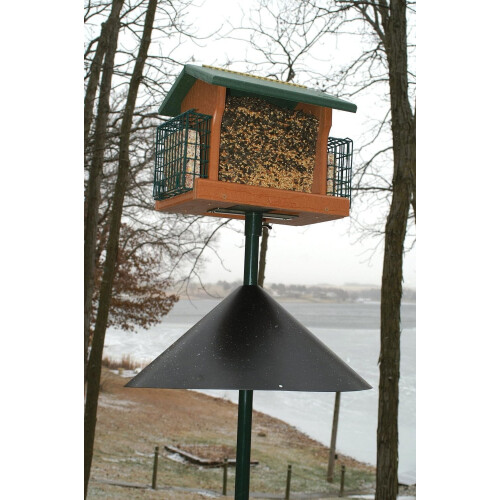 Squirrel Baffle Polypropylene 18 Inch Shepherd Hook 2