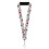 Buckle-Down Peanuts Lanyard, Snoopy Cool Poses e Testo Grigio Nero Rosso Bianco, Elastico 1