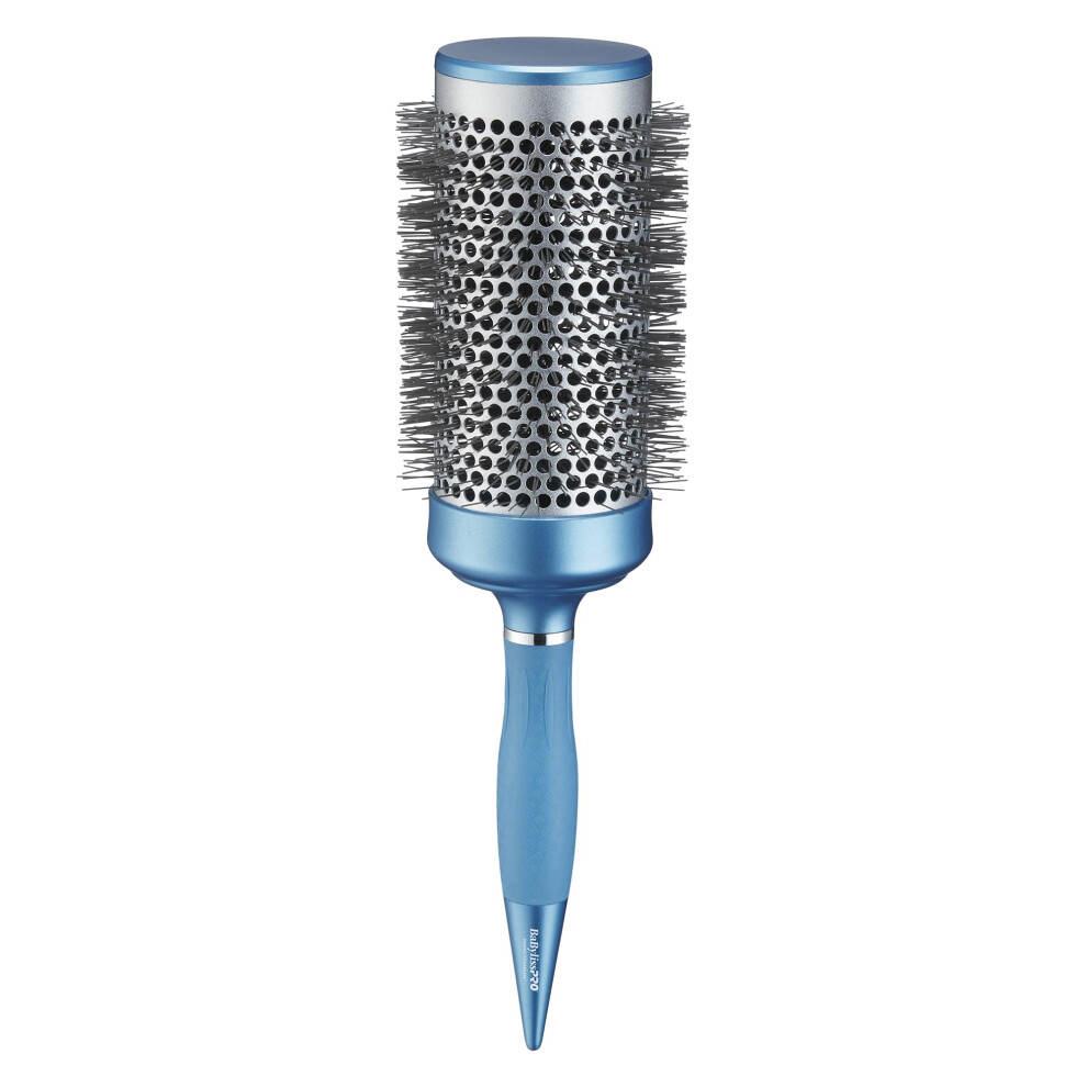 Conair Babylisspro Nano Titanium 2.5" Extra-Long Thermal Round Hair Brush - Professional Blowout Brush For Smooth Results, Frizz Control For All Hair Types