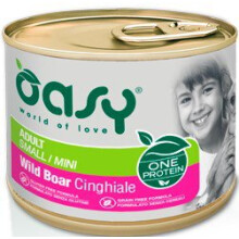 OASY One Protein Adult Small/Mini Wild Boar - wet dog food - 200g