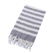 Turkish Cotton Bath Towel Fringed Jacquard 30x60 in