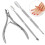 Cuticle Spoon Pusher Tool Stainless Steel 2PCS 2