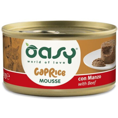 OASY Caprice Mousse Beef - wet cat food - 85g