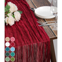 Cheesecloth Table Runner Rustic Gauze 9.8FT
