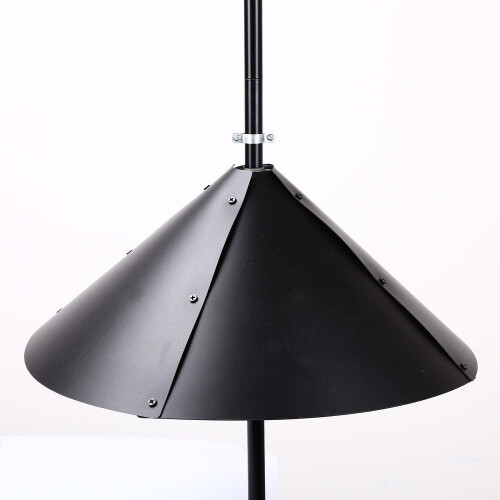 Squirrel Baffle for Bird Feeder Pole Black 1