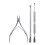 Cuticle Spoon Pusher Tool Stainless Steel 2PCS 3