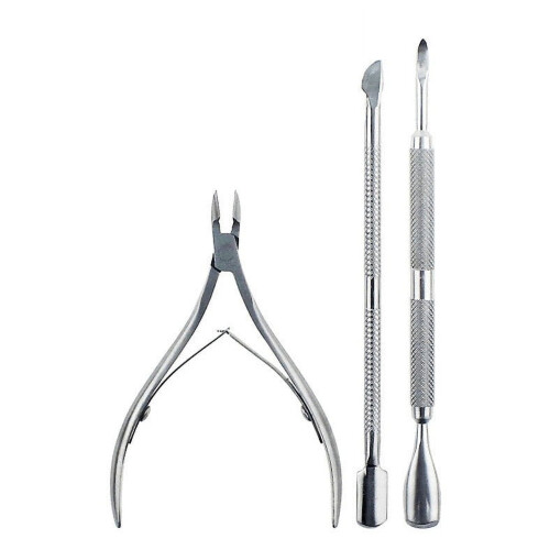 Cuticle Spoon Pusher Tool Stainless Steel 2PCS 2